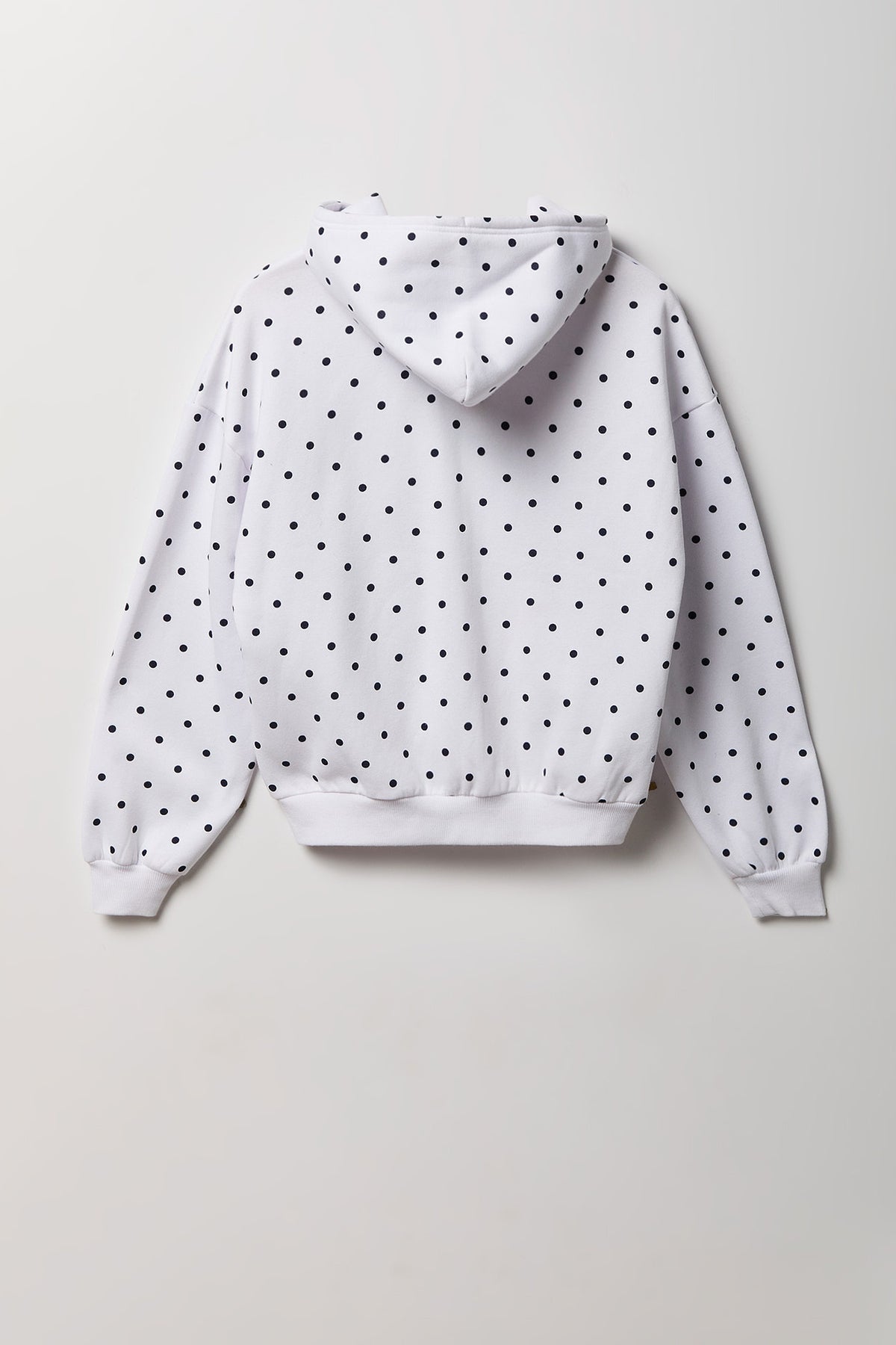 Alt View 2. Fleece Boxy Zip Hoodie - Ivory