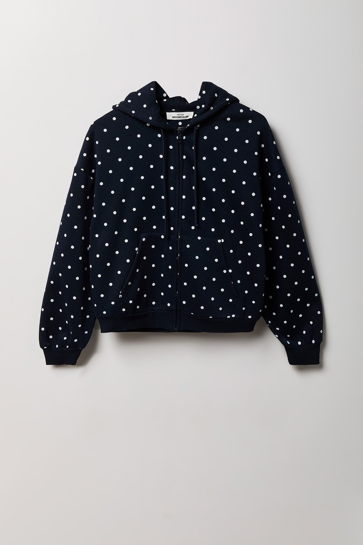 Alt View 9. Fleece Boxy Zip Hoodie - Ivory
