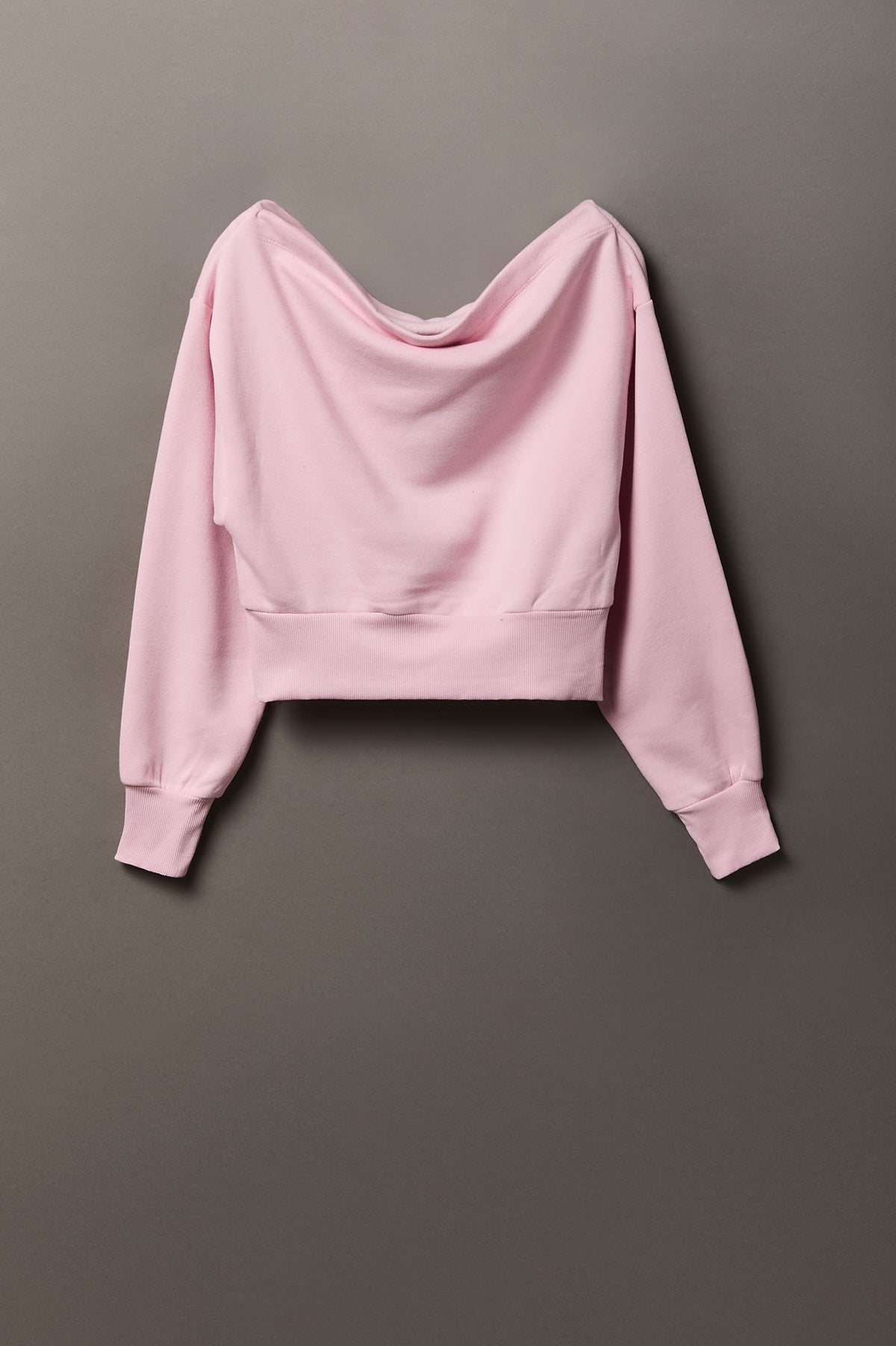 Alt View 2. Playboy Fleece Off Shoulder Sweatshirt - Light Pink