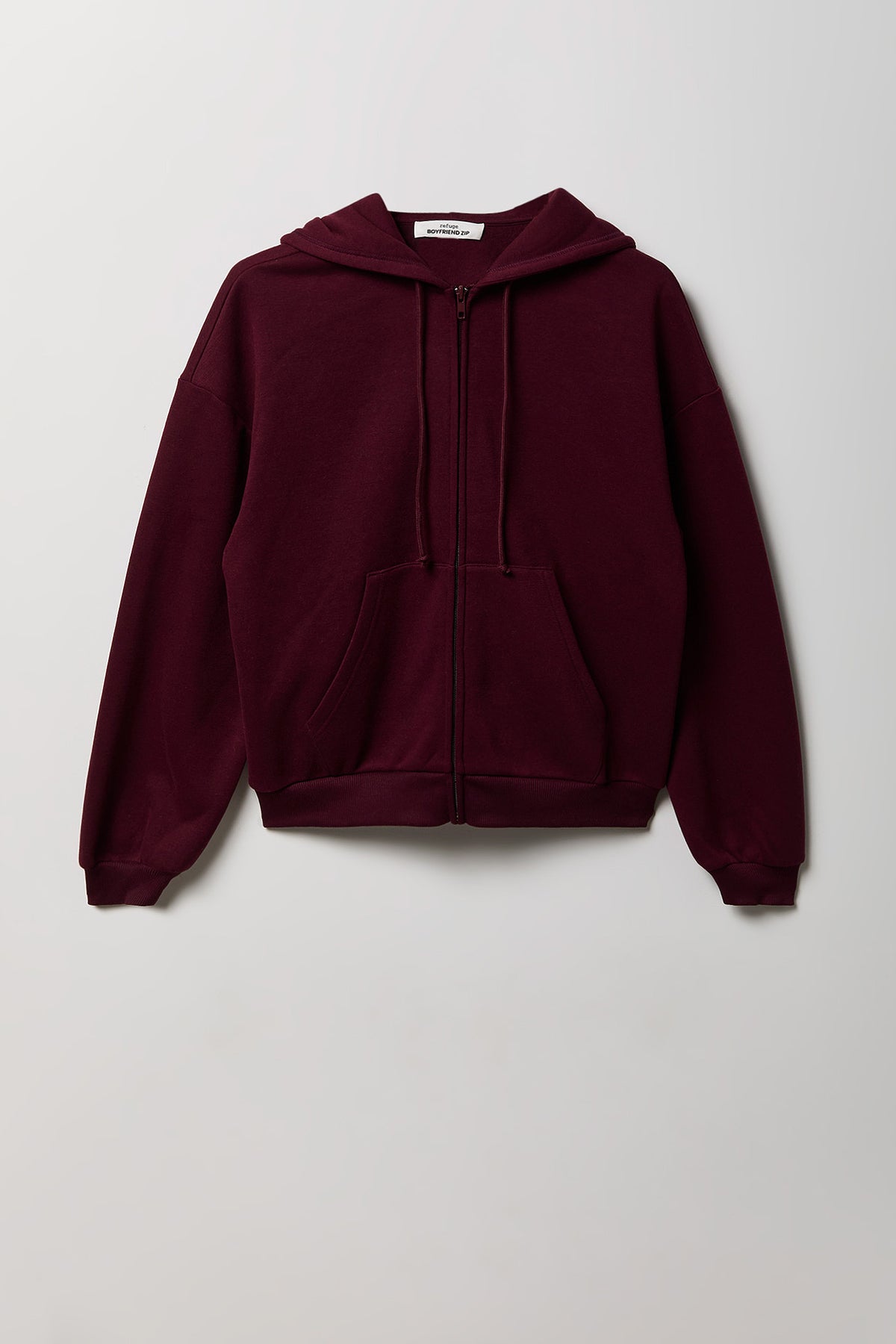 Alt View 7. Fleece Zip Hoodie - Light Grey