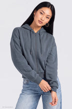 Fleece Boxy Zip Hoodie