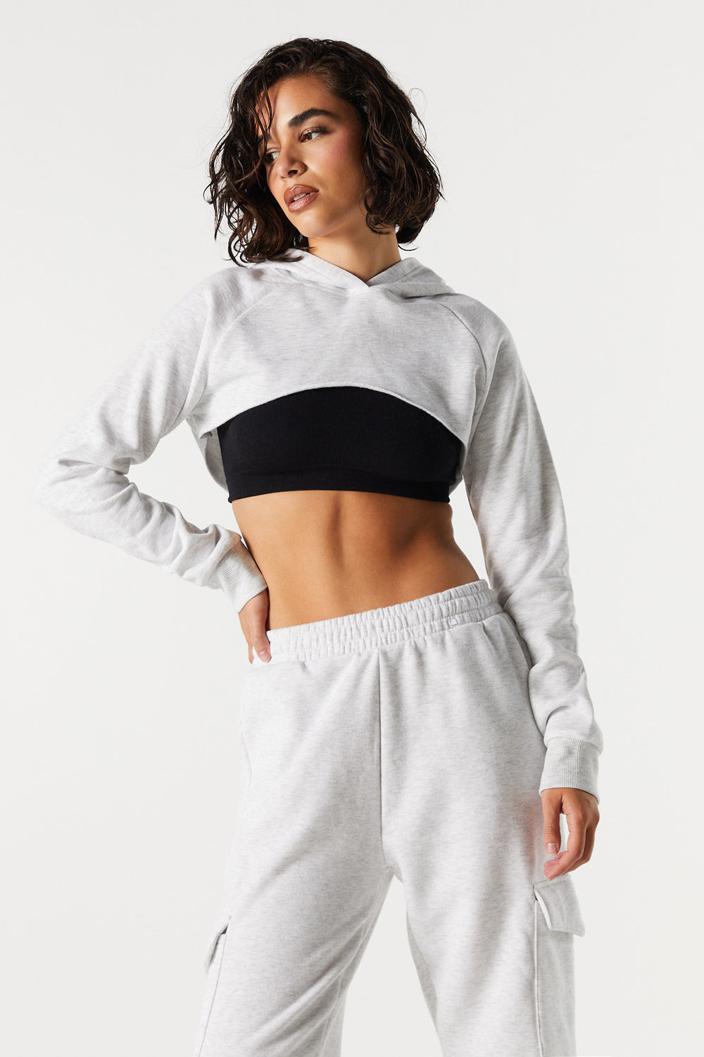 Fleece Ultra Cropped Hoodie Fleece Ultra Cropped Hoodie 1
