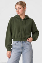 Fleece Boxy Zip Hoodie
