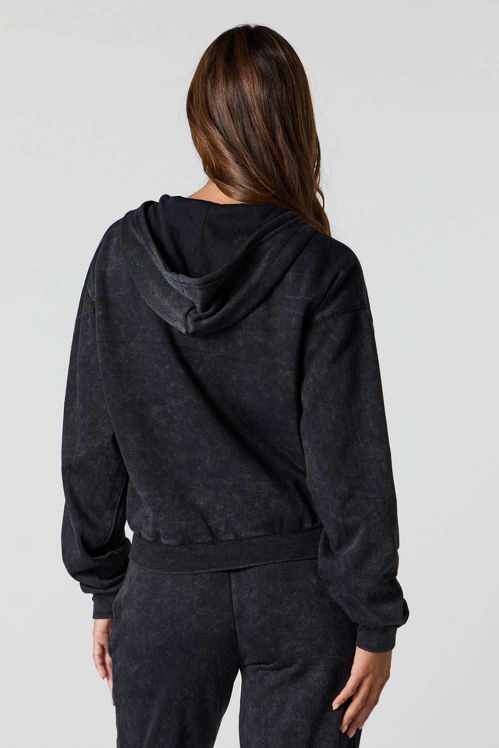 Washed Fleece Zip-Up Hoodie Washed Fleece Zip-Up Hoodie 5