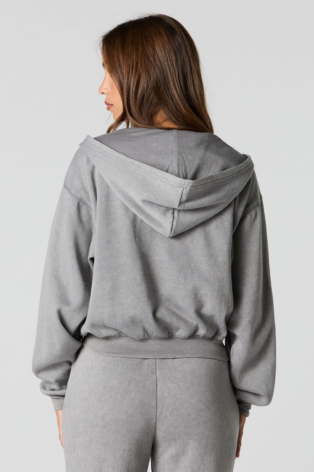 Washed Fleece Zip-Up Hoodie Washed Fleece Zip-Up Hoodie 8