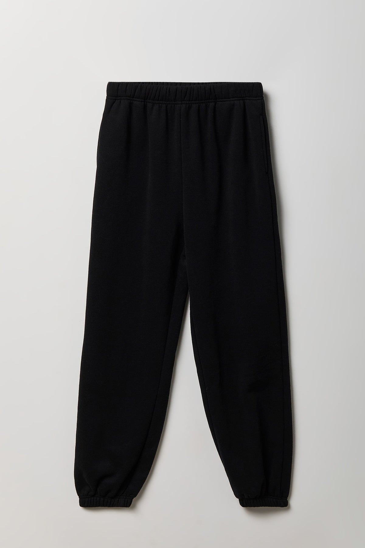 Alt View 4. Fleece Boyfriend Jogger - Black