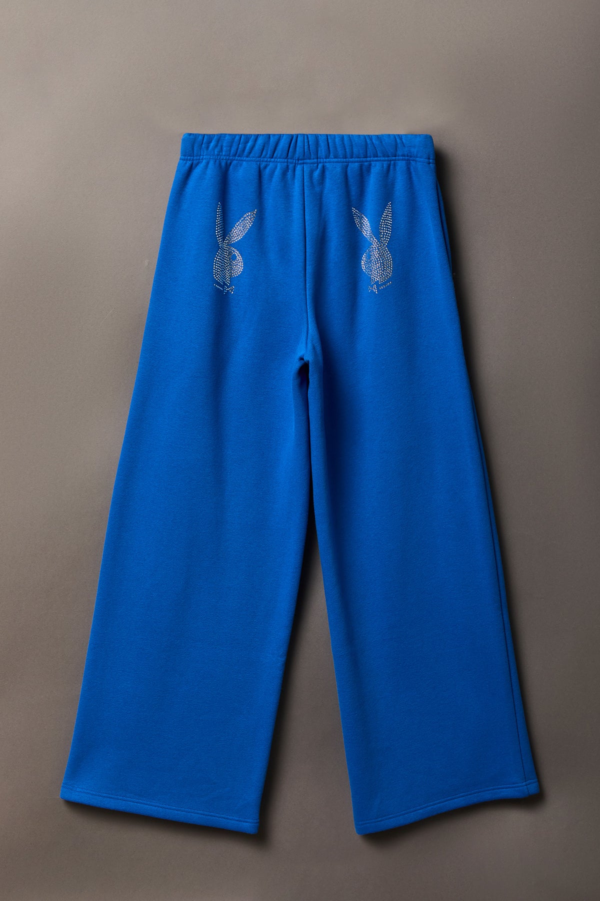 Alt View 2. Playboy Rhinestone Ultra Wide Leg Sweatpant - Blue