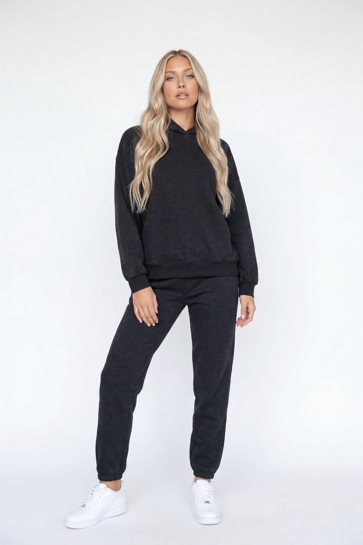 Fleece Low Rise Slim Jogger - Charcoal