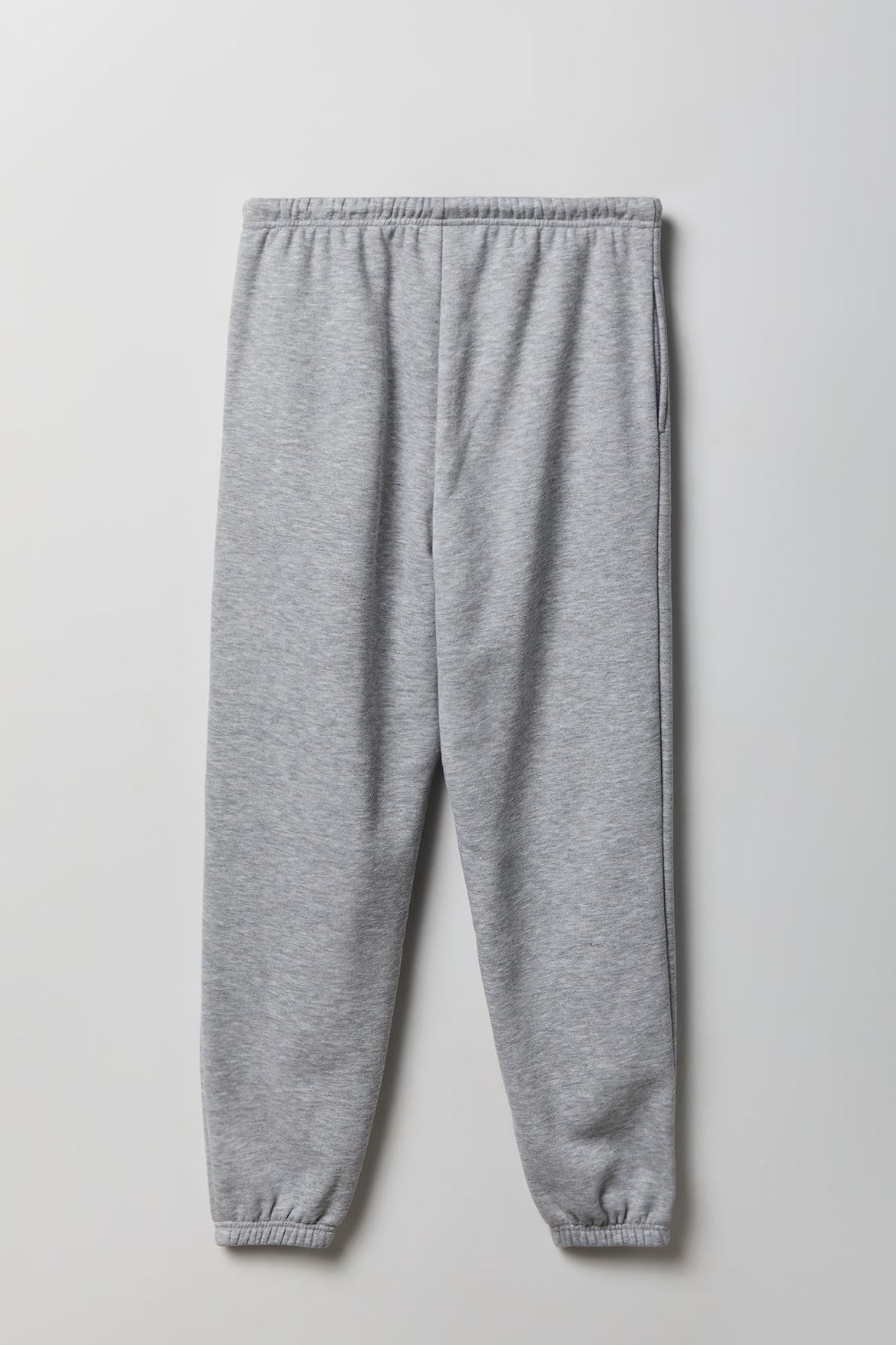 Alt View 5. Fleece Low Rise Slim Jogger - Heather Grey