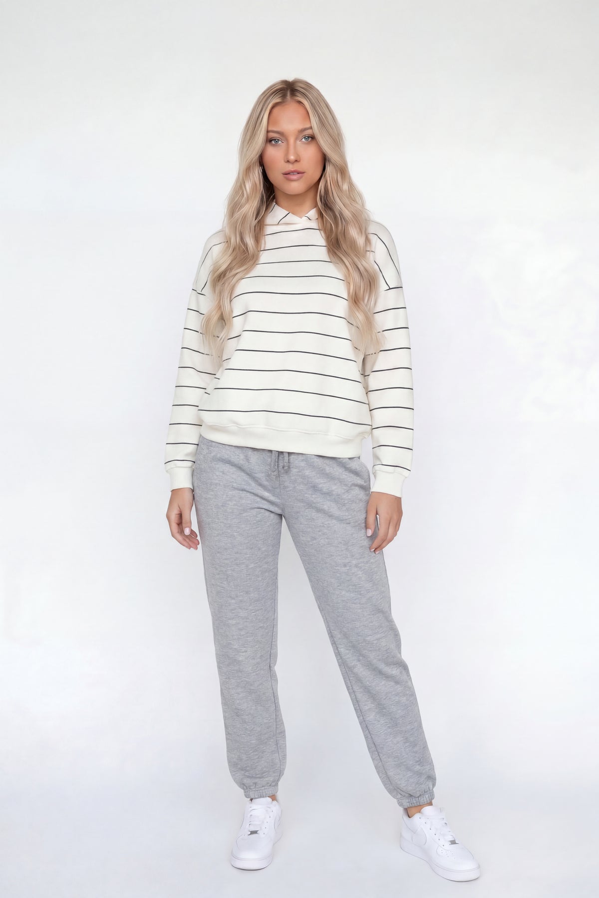 Fleece Low Rise Slim Jogger - Heather Grey