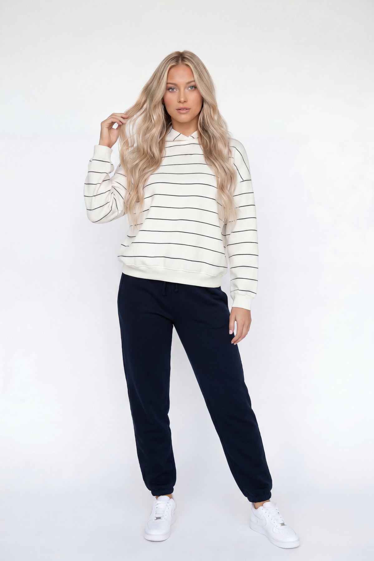 Fleece Low Rise Slim Jogger - Dark Blue