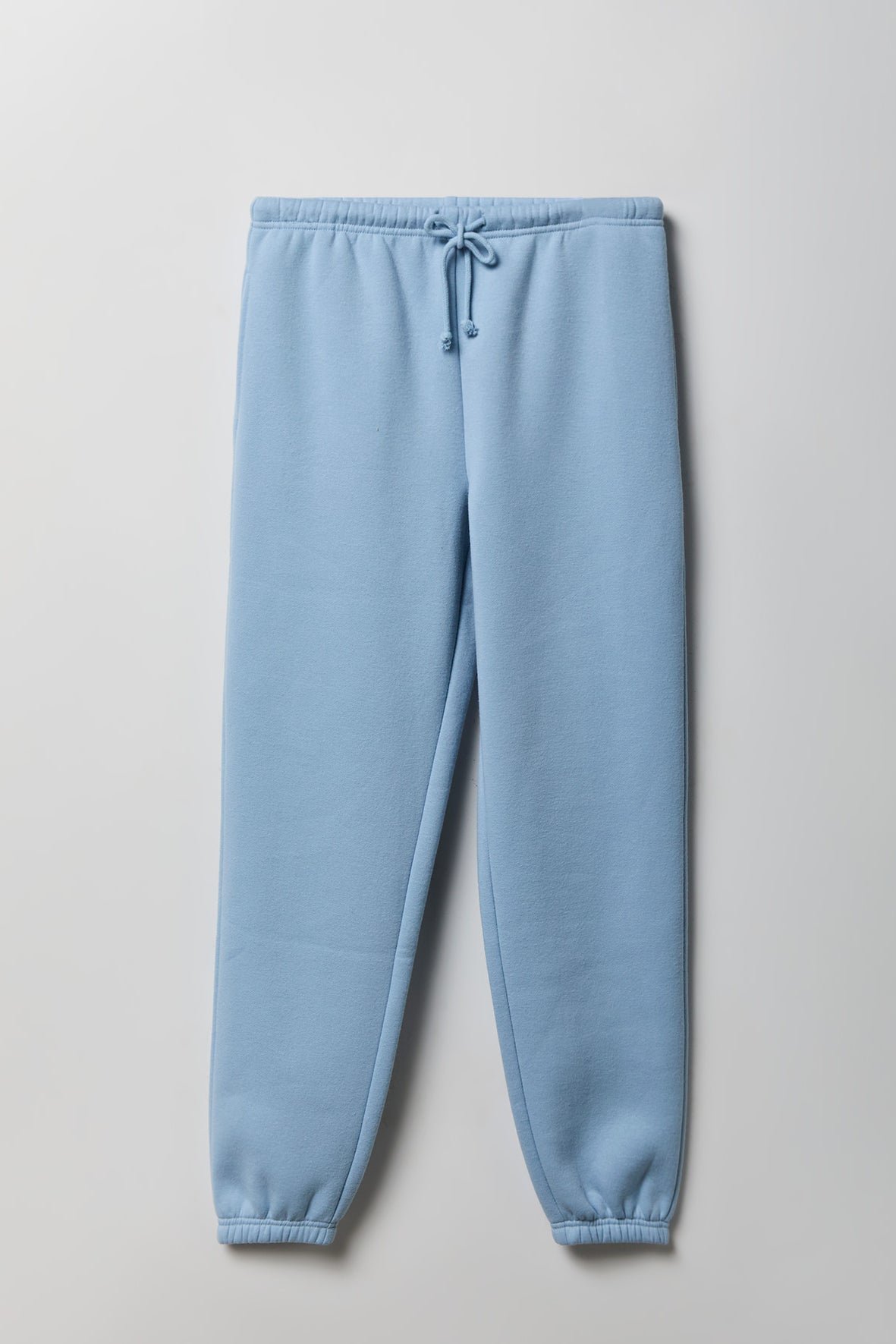 Alt View 4. Fleece Low Rise Slim Jogger - Light Blue