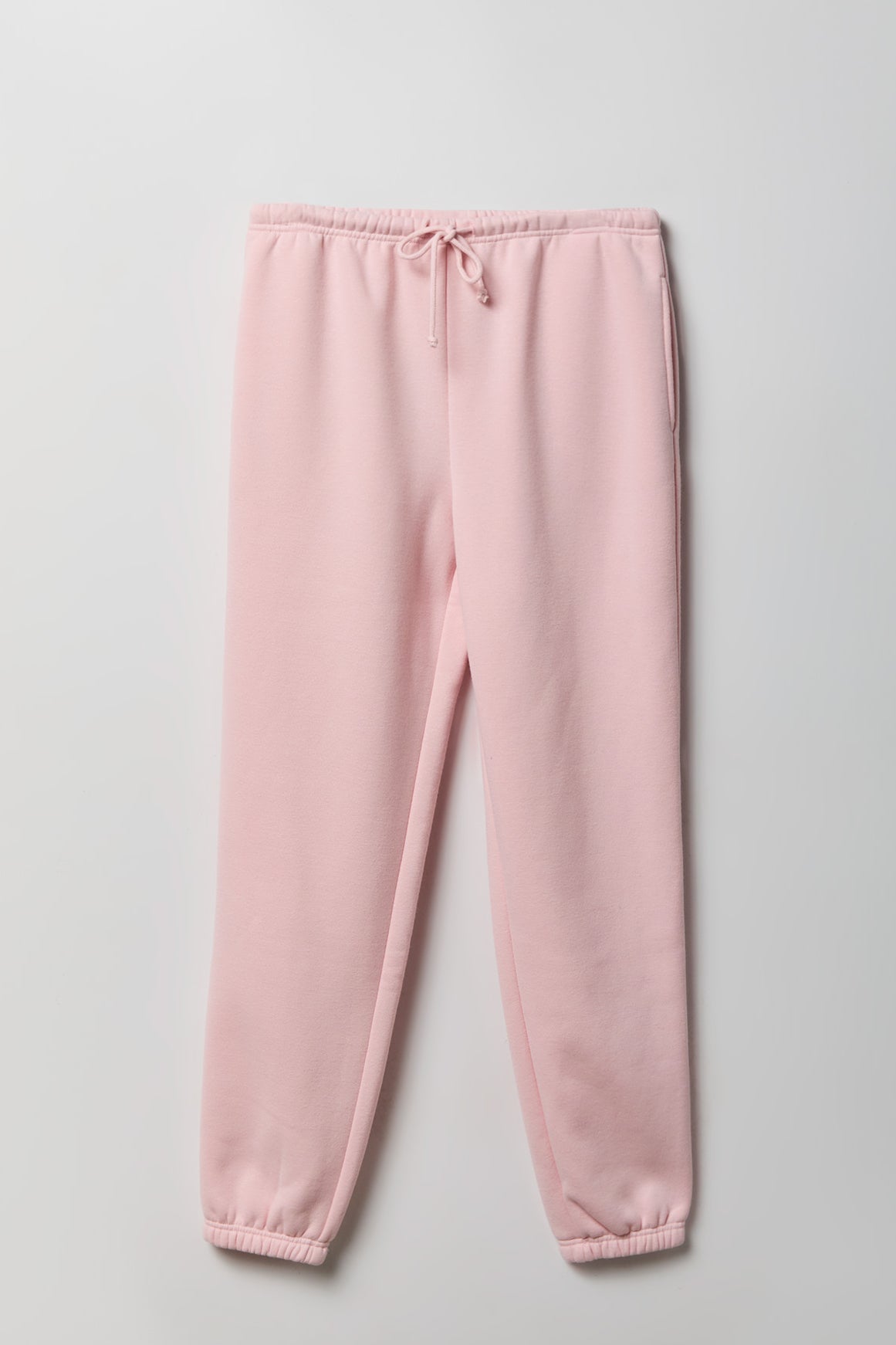 Alt View 5. Fleece Low Rise Slim Jogger - Light Pink