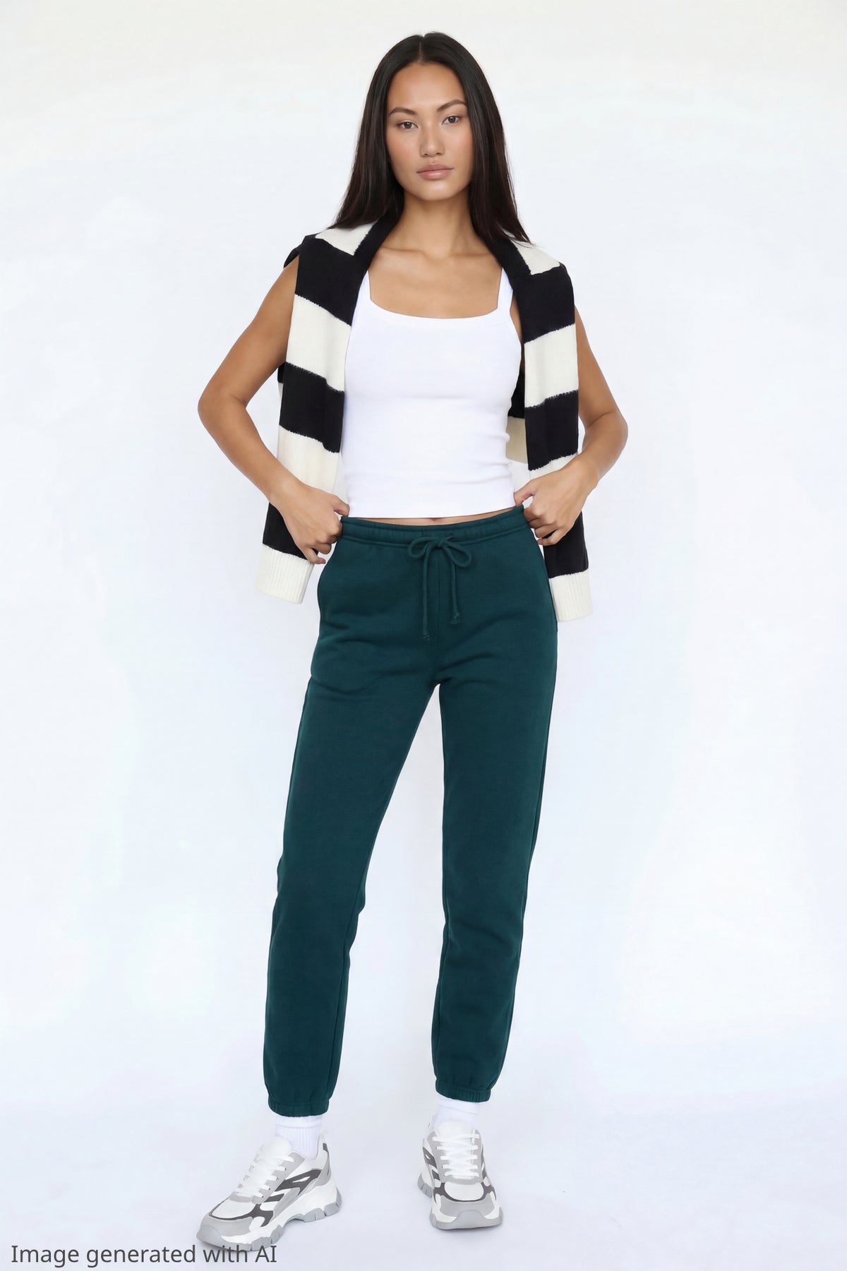Fleece Slim Jogger - Green