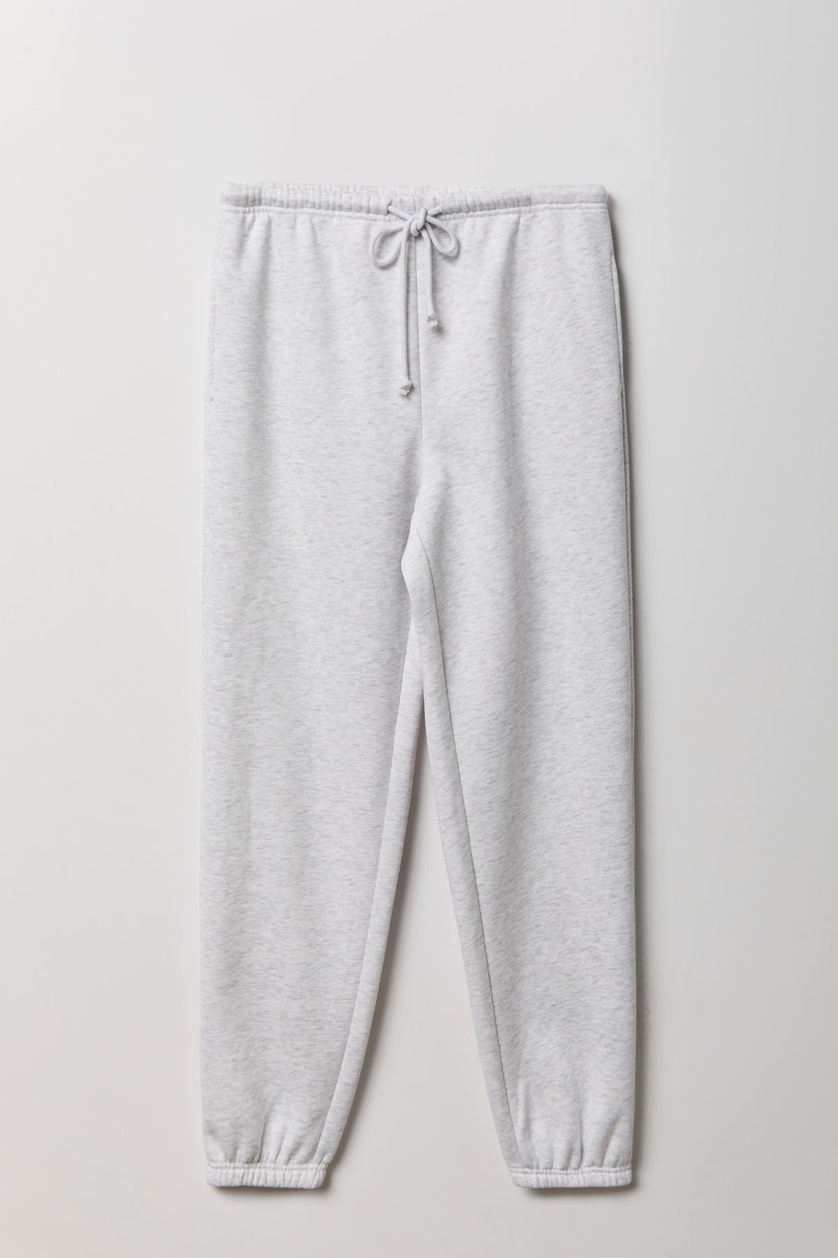 Fleece Low Rise Slim Fit Jogger - Light Grey