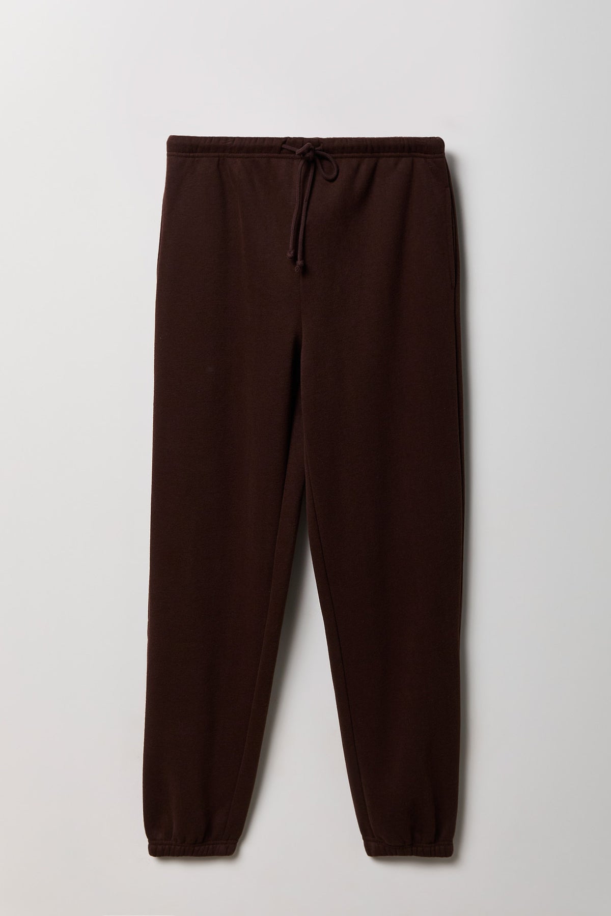 Fleece Low Rise Slim Fit Jogger - Brown