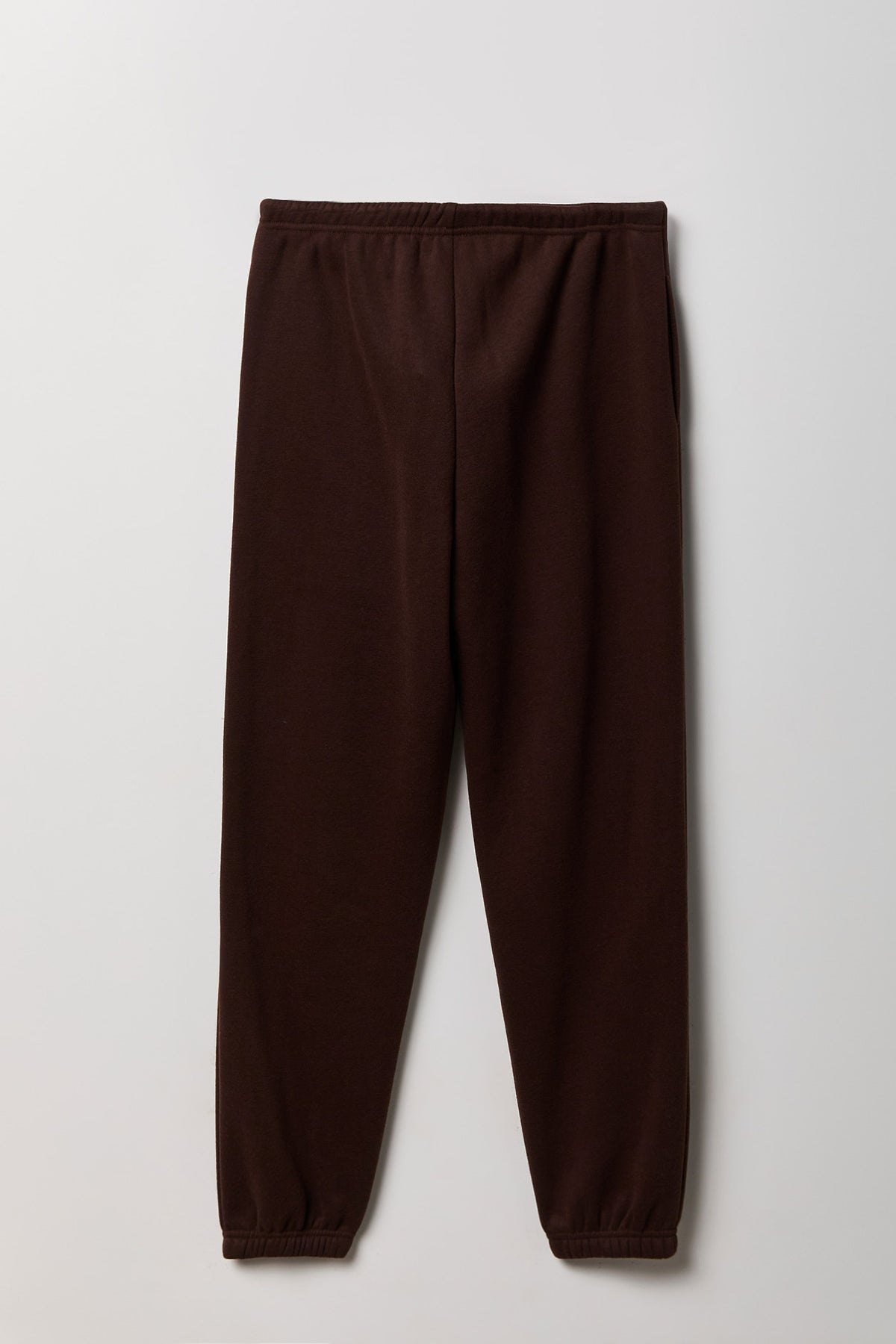 Alt View 2. Fleece Low Rise Slim Fit Jogger - Brown