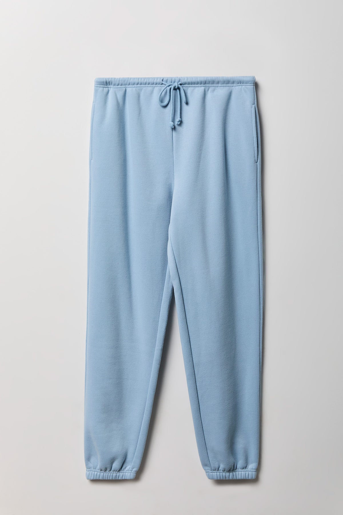 Fleece Low Rise Slim Fit Jogger - Light Blue