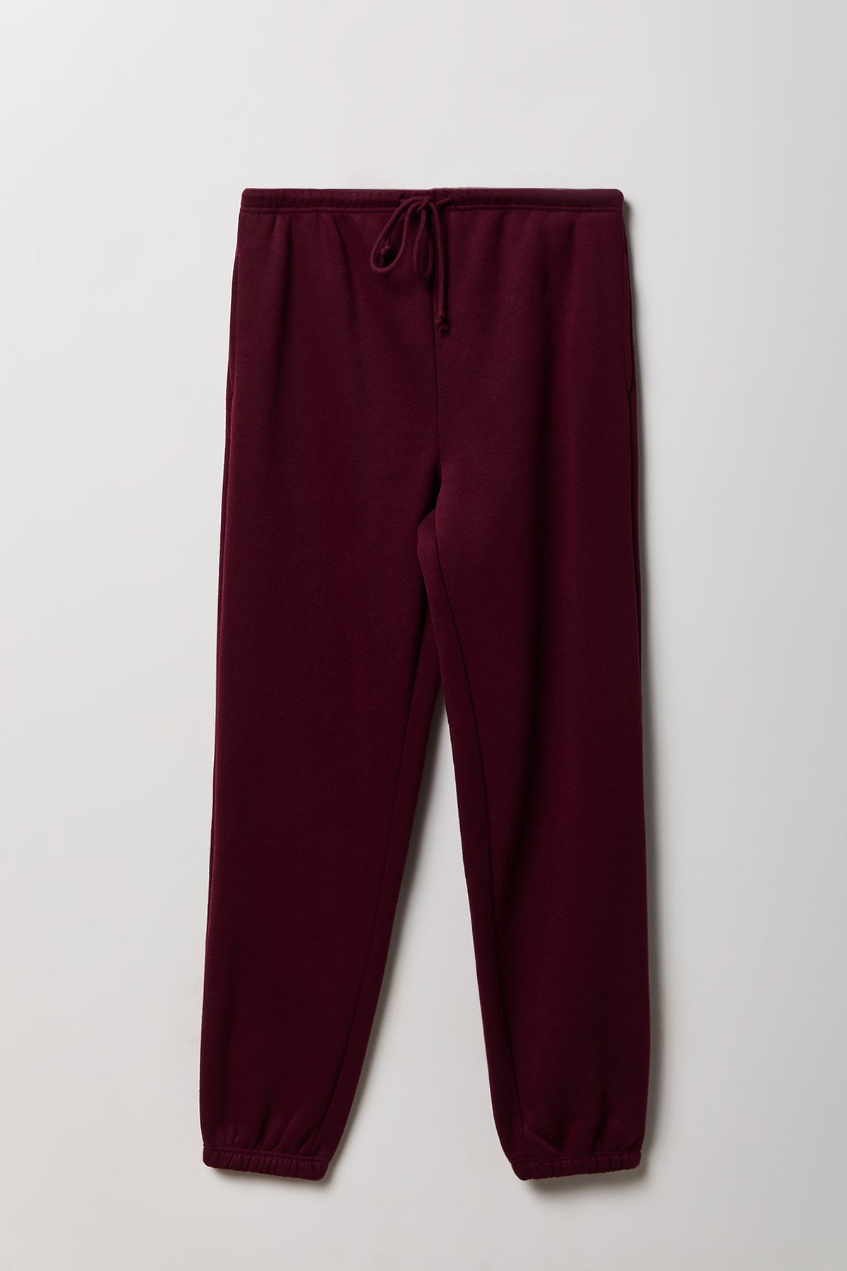 Fleece Low Rise Slim Fit Jogger - Burgundy
