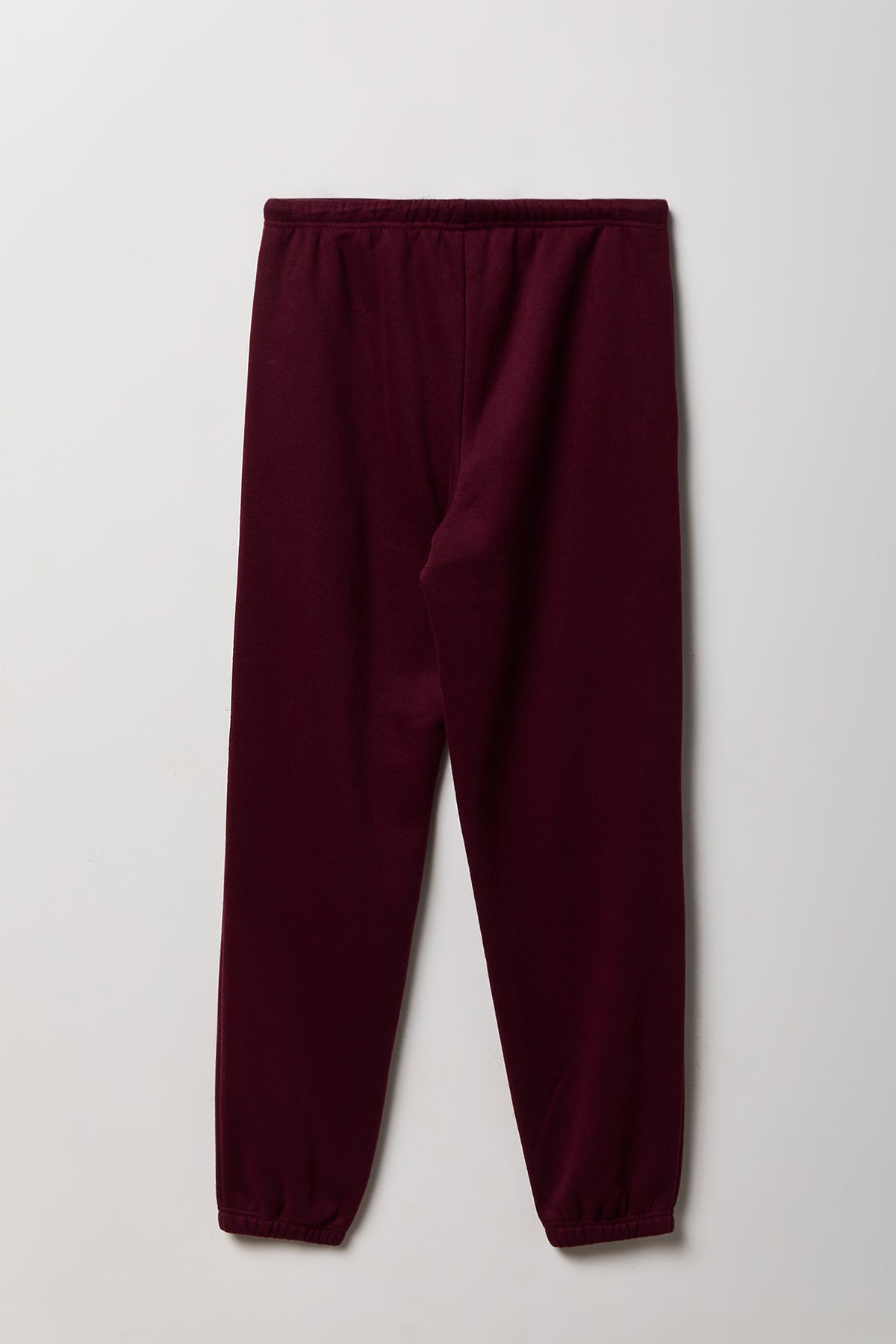Alt View 2. Fleece Low Rise Slim Fit Jogger - Burgundy