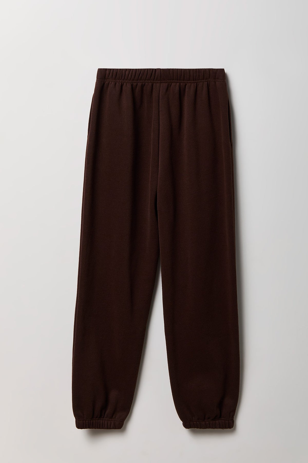 Alt View 2. Fleece Boyfriend Jogger - Brown
