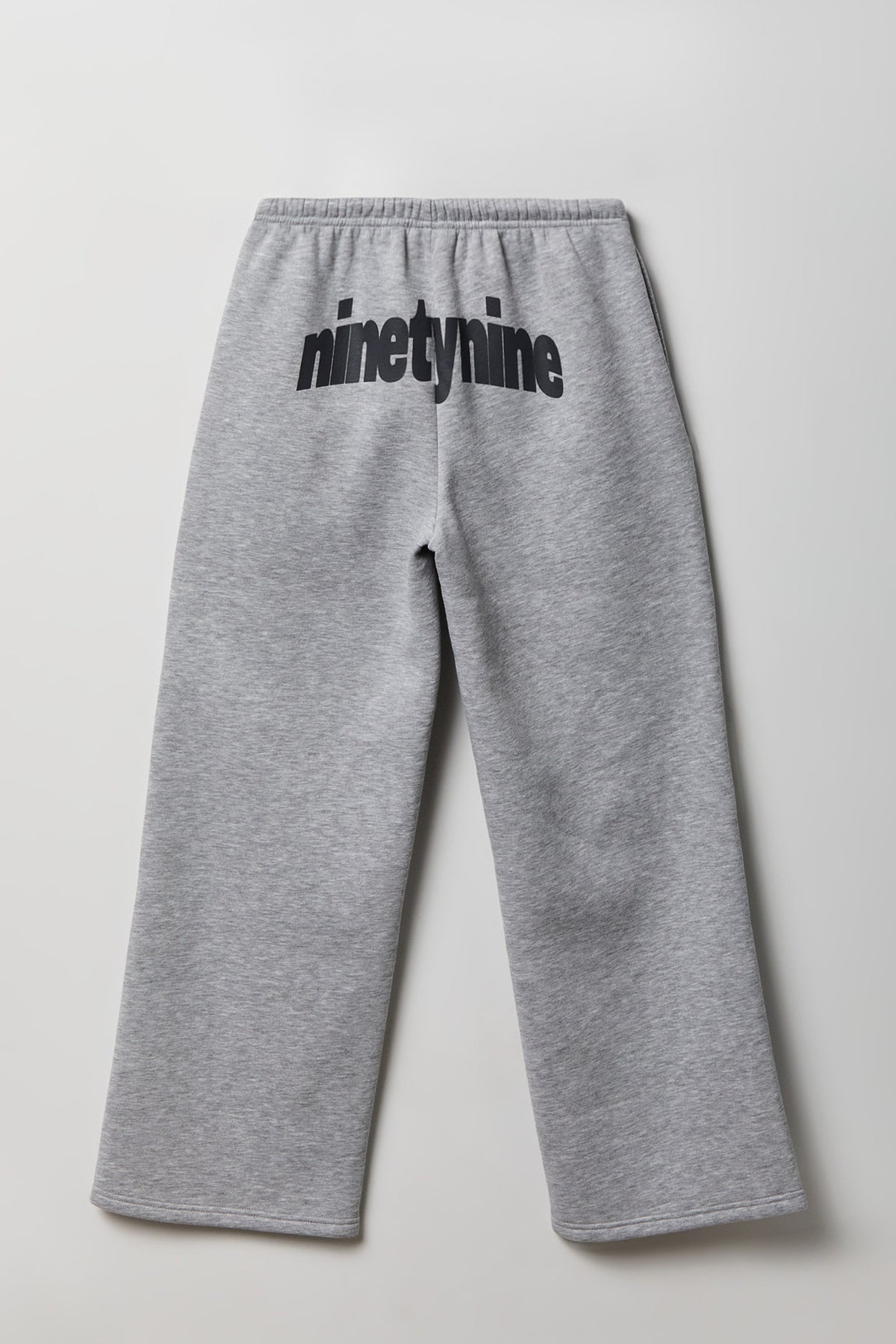 Alt View 2. Graphic Fleece Low Rise Wide Leg Sweatpant - Heather Grey