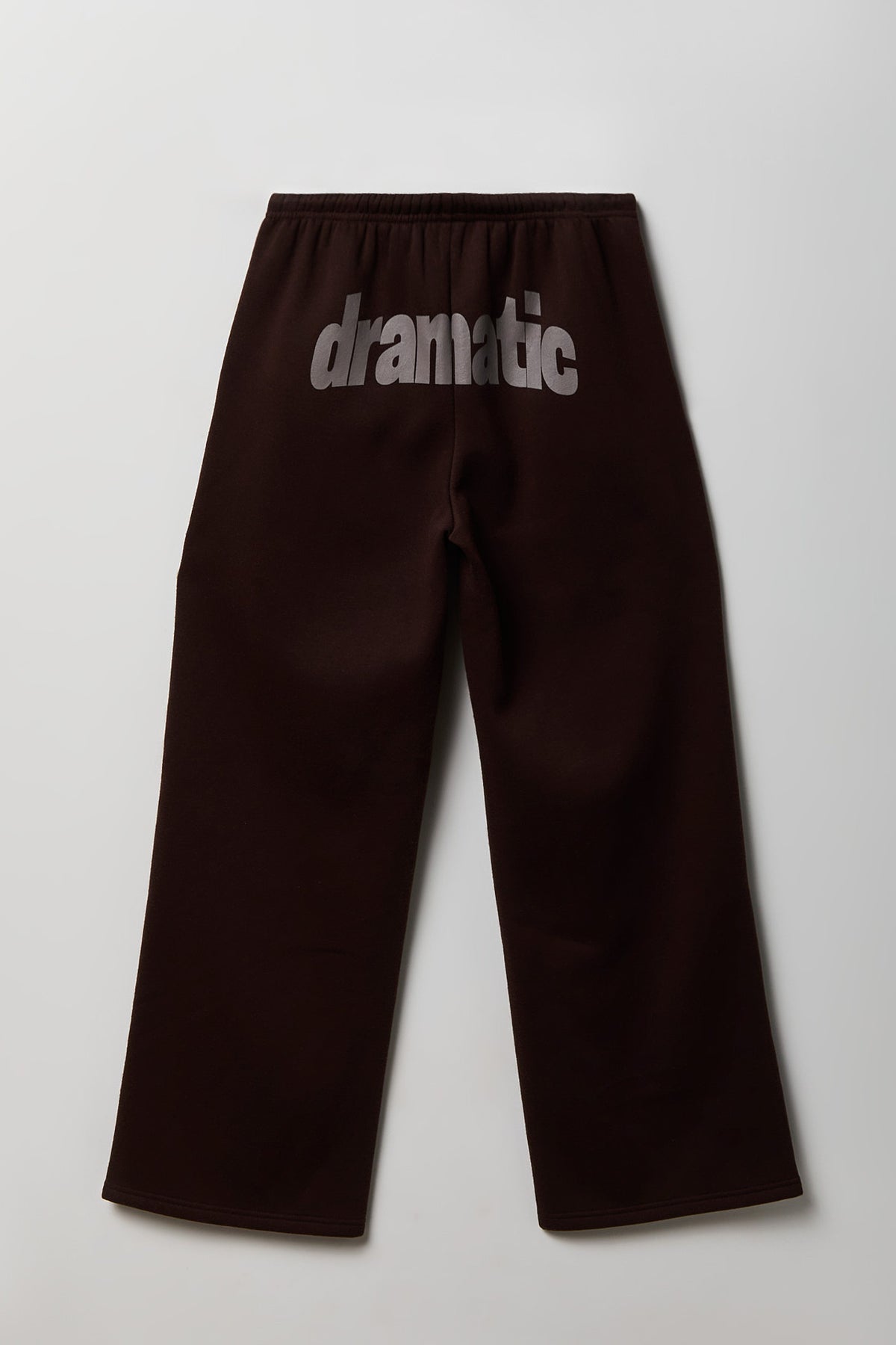 Alt View 2. Graphic Fleece Low Rise Wide Leg Sweatpant - Brown