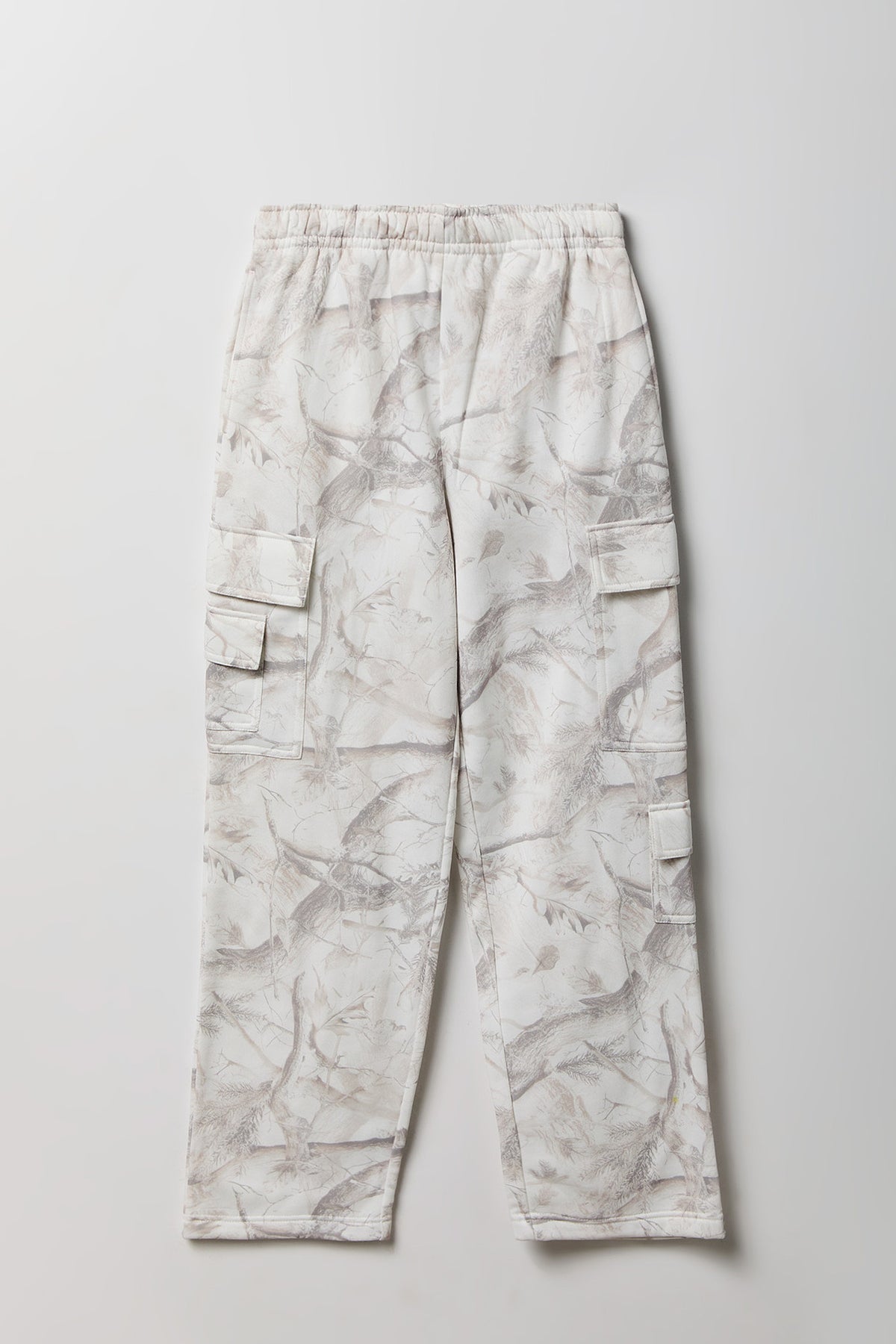 Alt View 4. Fleece Low Rise Wide Leg Cargo Sweatpant - Camouflage