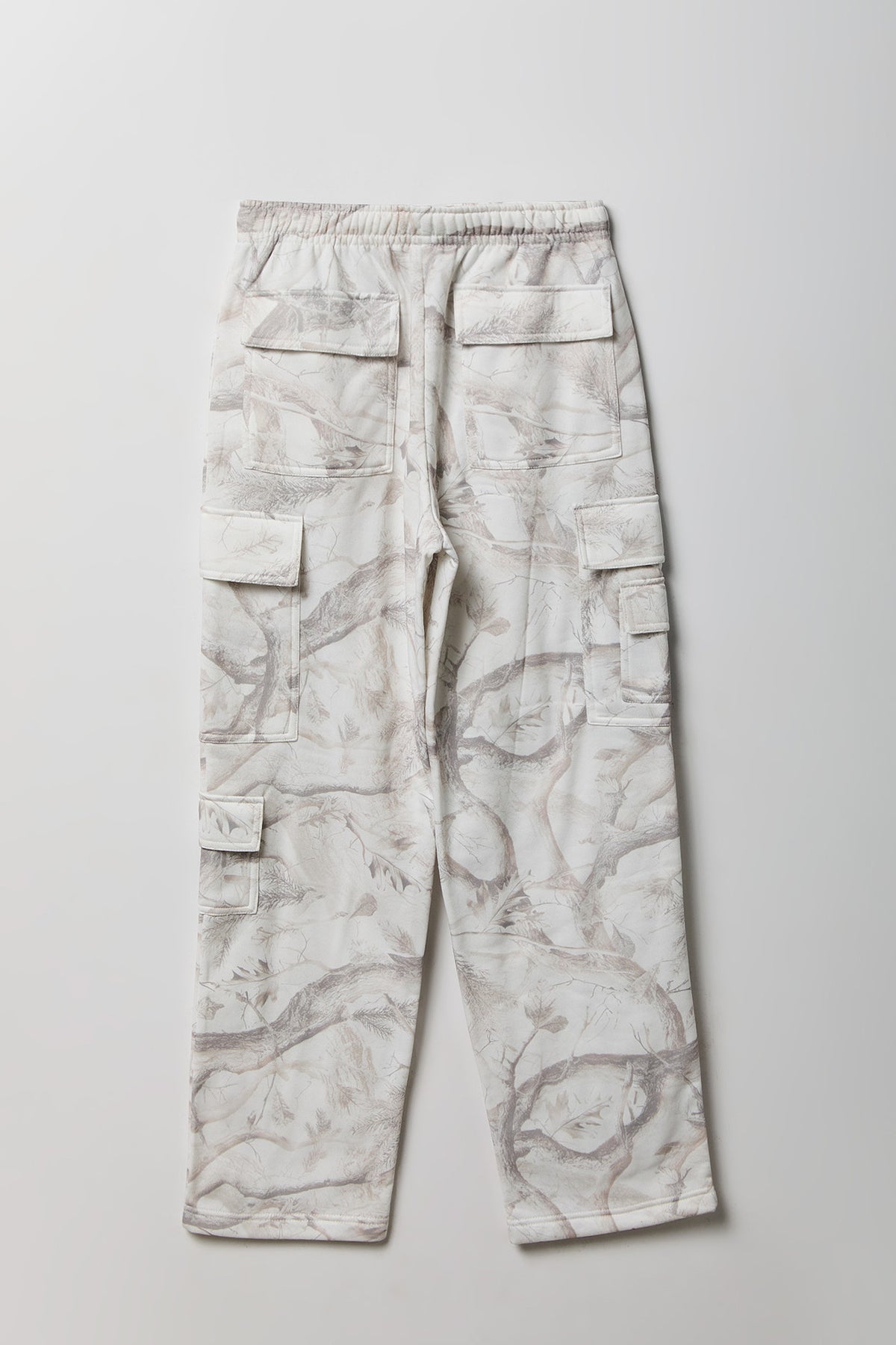 Alt View 5. Fleece Low Rise Wide Leg Cargo Sweatpant - Camouflage