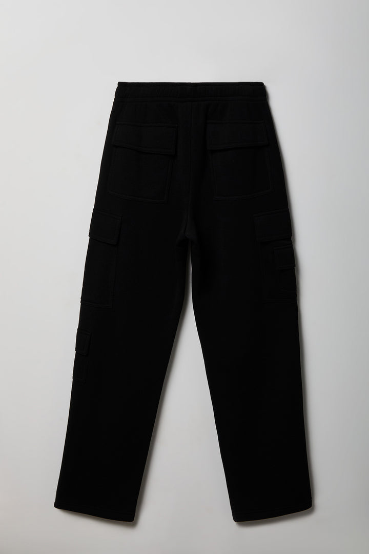 Fleece Low Rise Cargo Sweatpant