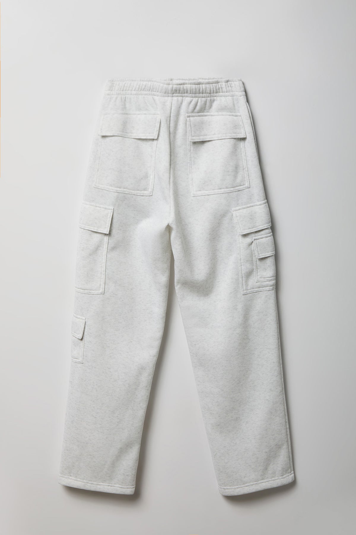 Alt View 5. Fleece Low Rise Cargo Sweatpant - Light Grey