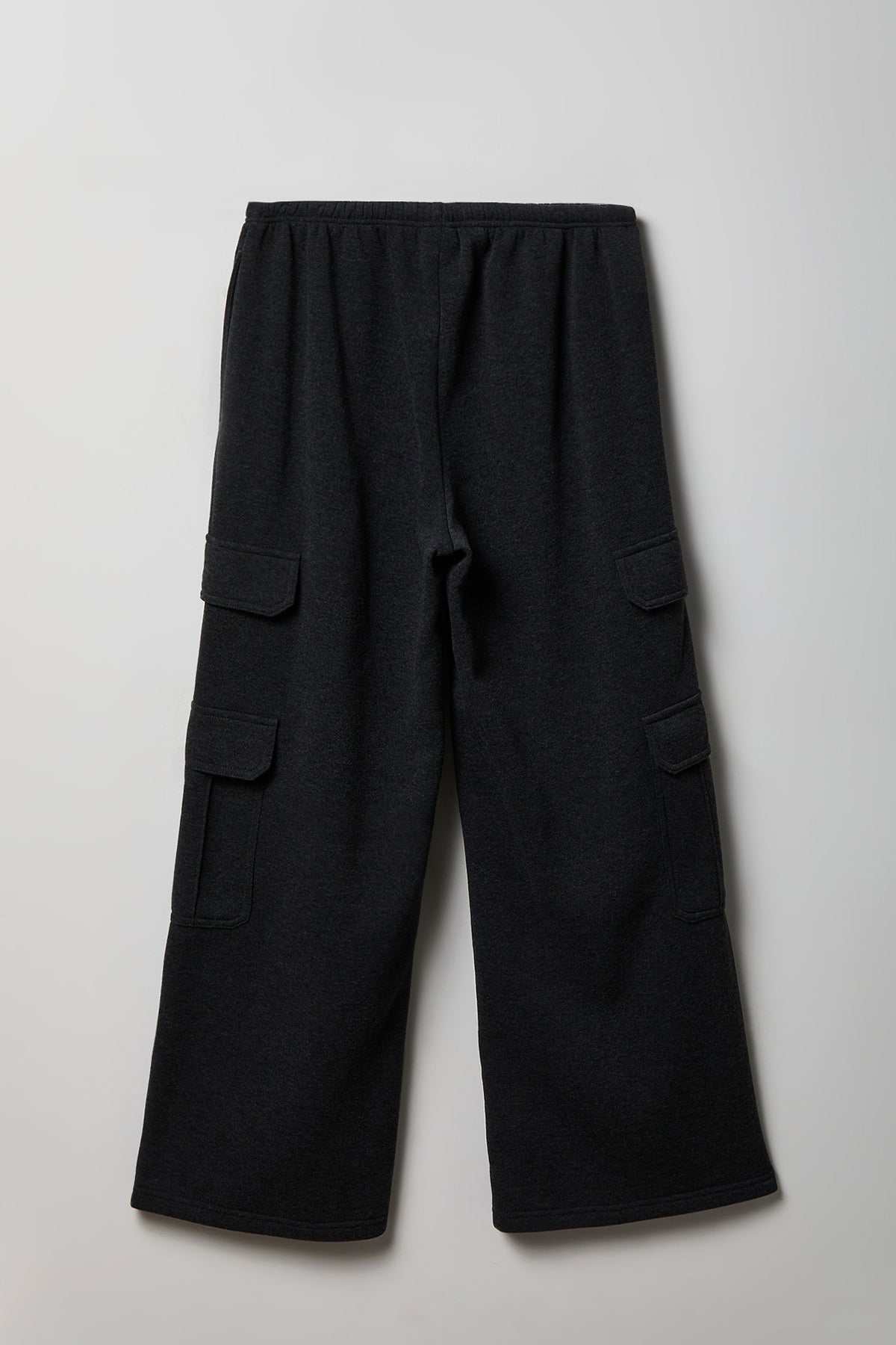 Alt View 2. Fleece Ultra-Wide Cargo Sweatpant - Charcoal