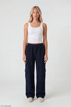 Fleece Ultra-Wide Cargo Sweatpant