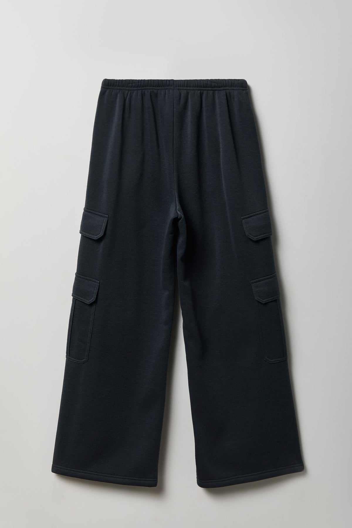 Alt View 5. Fleece Ultra Wide Cargo Sweatpant - Dark Grey