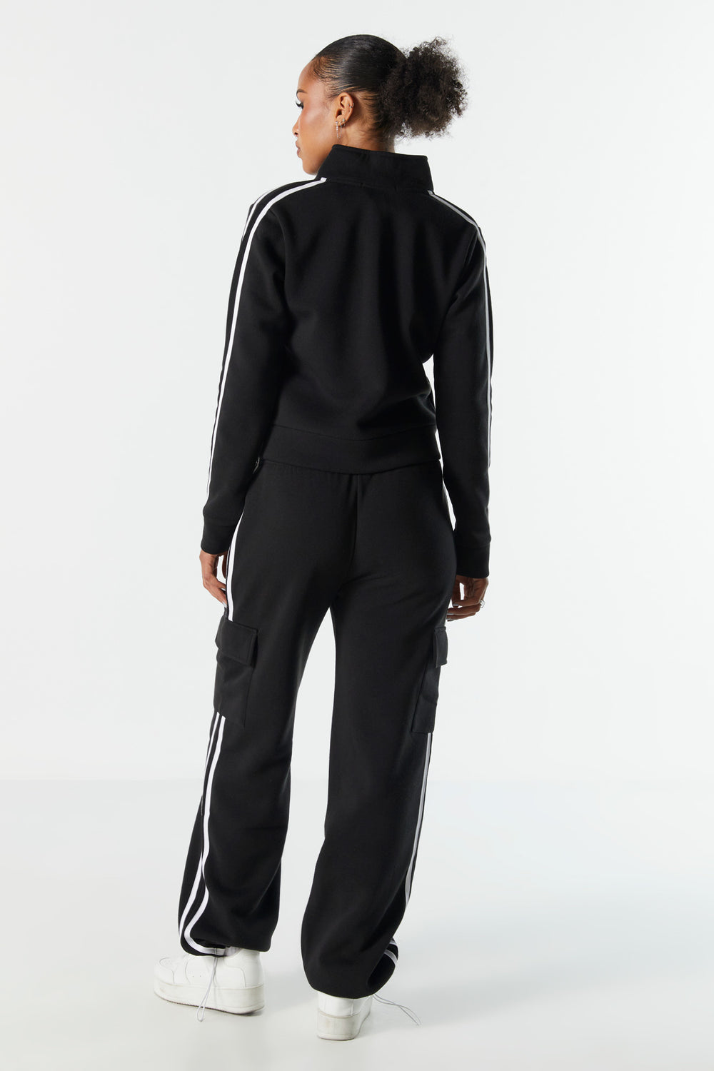 Fleece Striped Cargo Jogger Fleece Striped Cargo Jogger 7