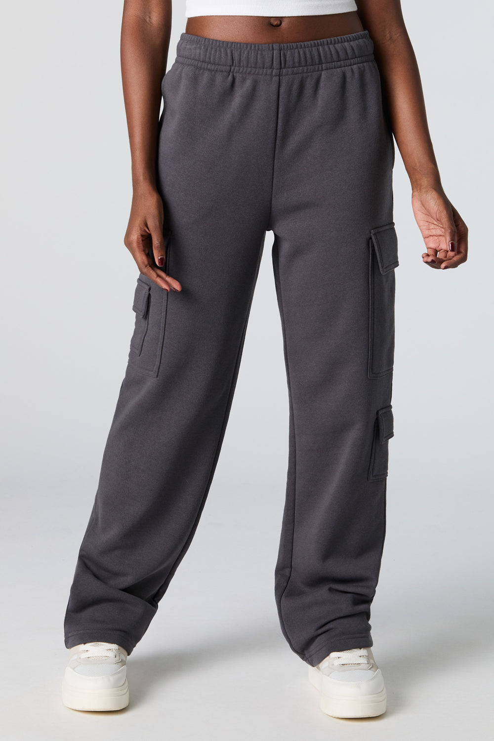 Fleece Wide Leg Cargo Sweatpant Fleece Wide Leg Cargo Sweatpant 8