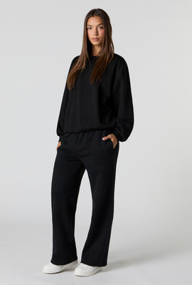 Soft Fleece Wide Leg Sweatpant