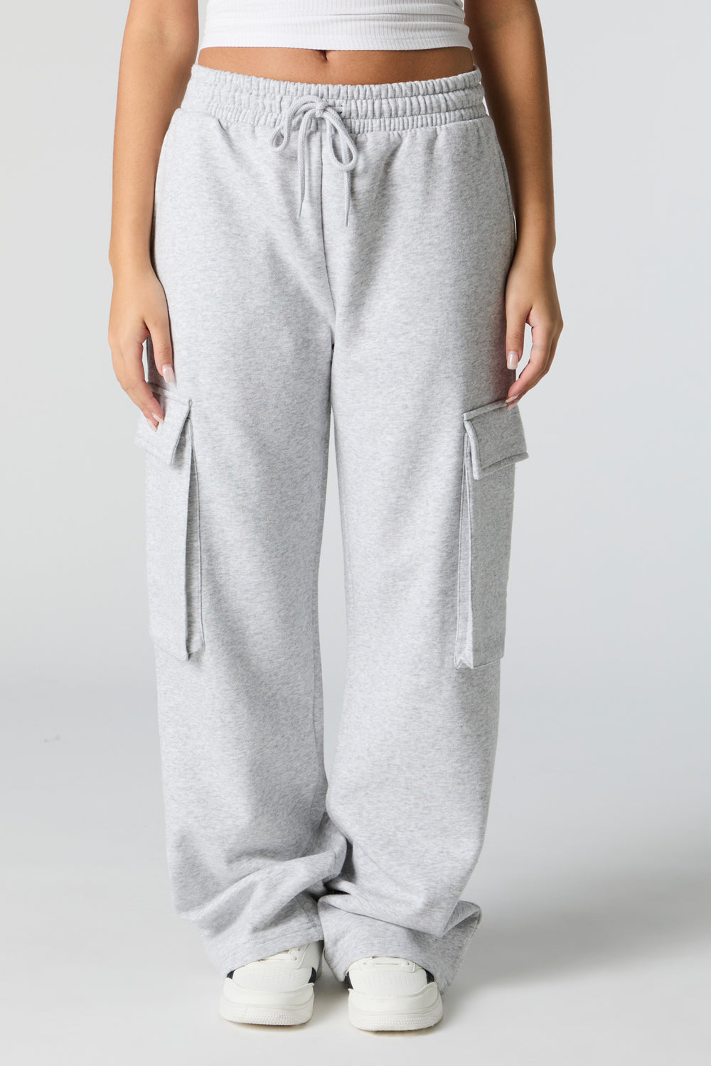 Fleece Wide Leg Cargo Sweatpant Fleece Wide Leg Cargo Sweatpant 8