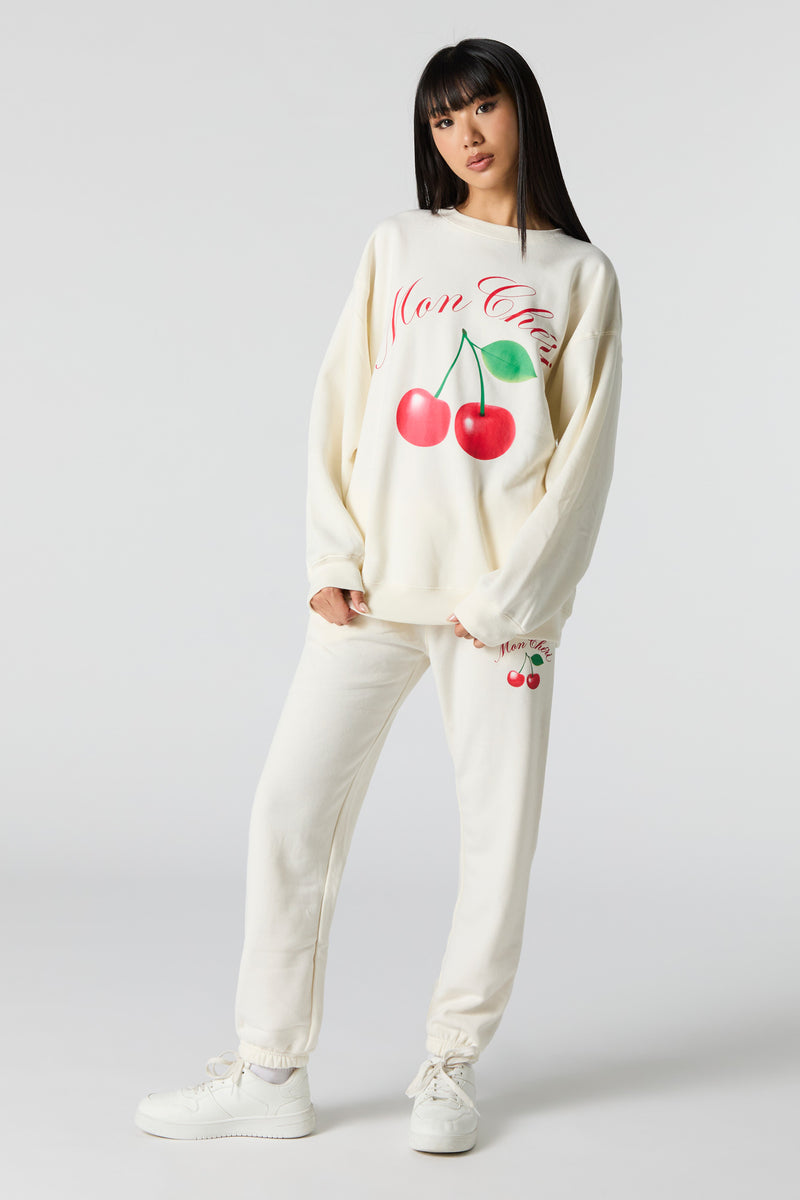 Cutesy Graphic Fleece Jogger