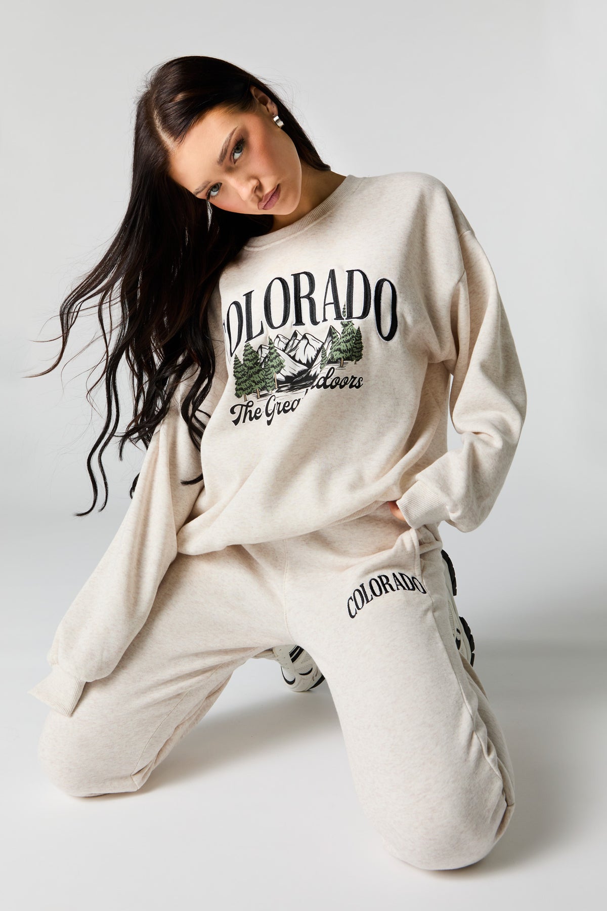 Destination Embroidered Fleece Jogger