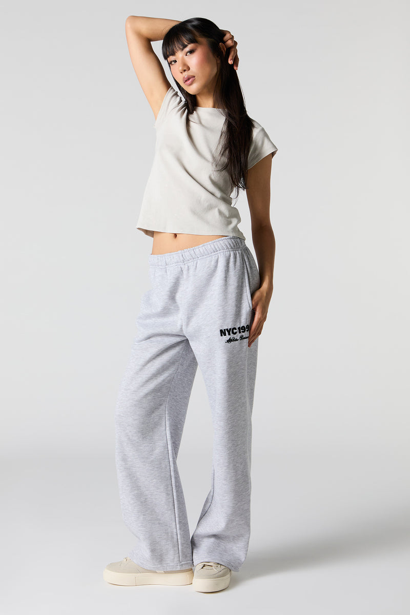 City Embroidered Fleece Jogger