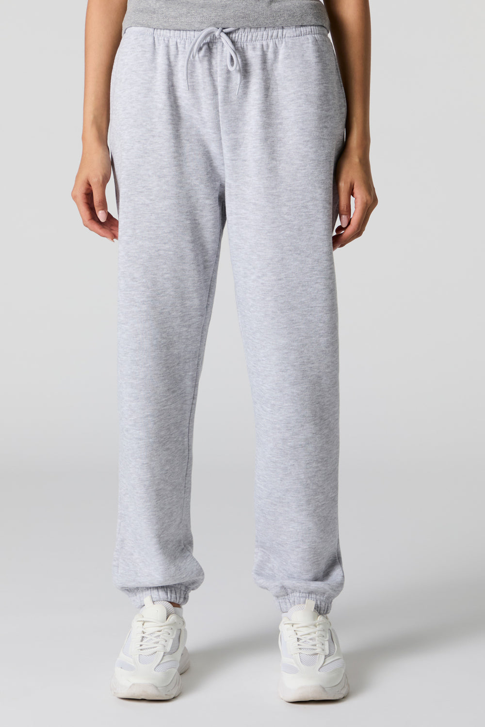 High Rise Solid Fleece Jogger High Rise Solid Fleece Jogger 8