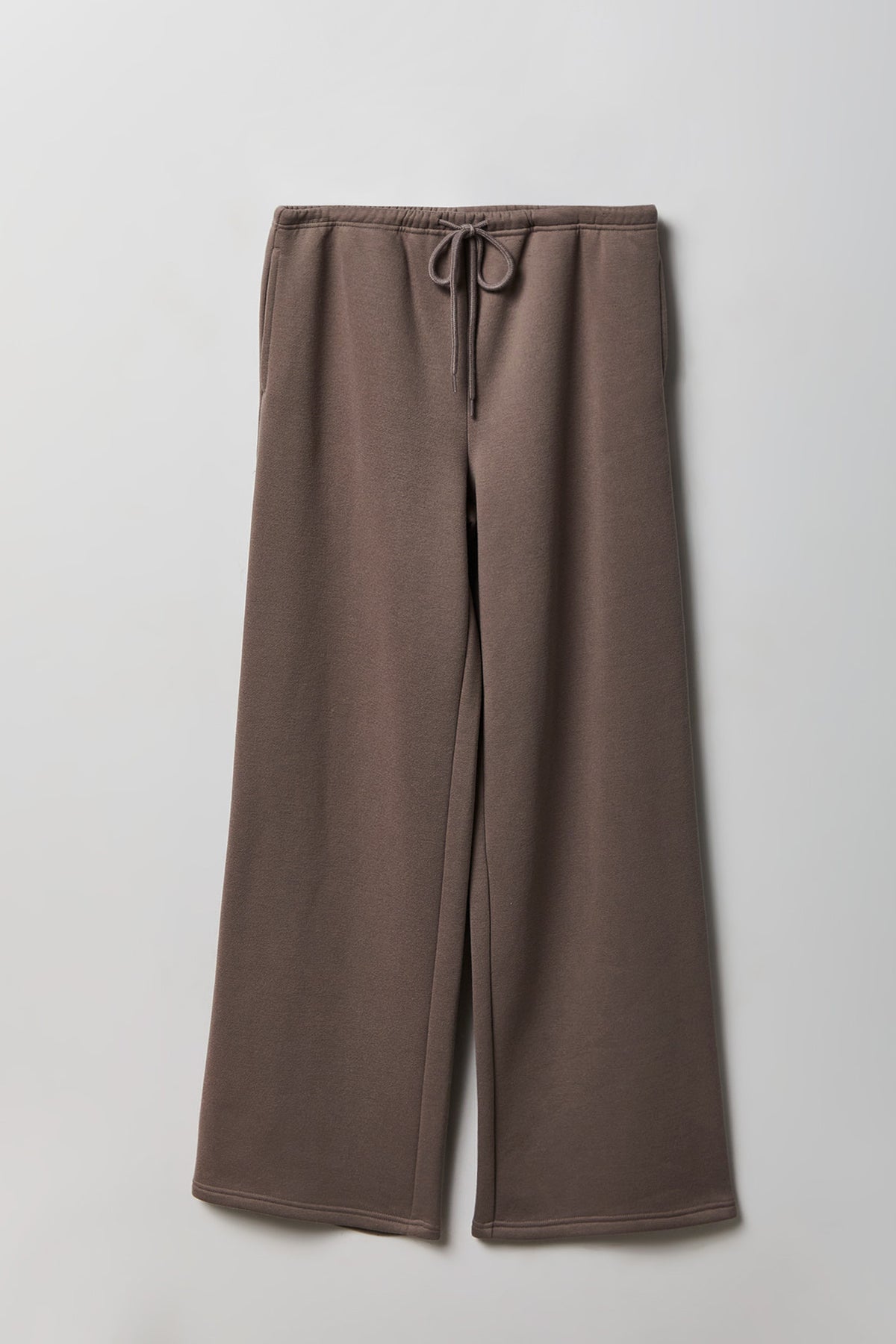 Alt View 4. Fleece Low Rise Wide Leg Sweatpant - Taupe
