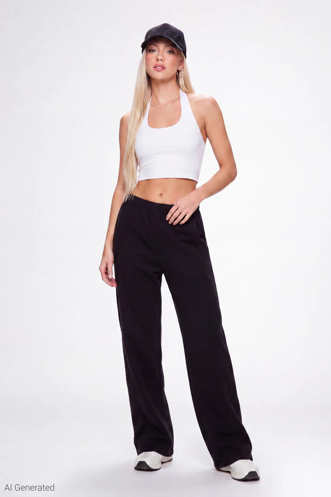 Alt View 6. Fleece Baggy Sweatpant - Taupe