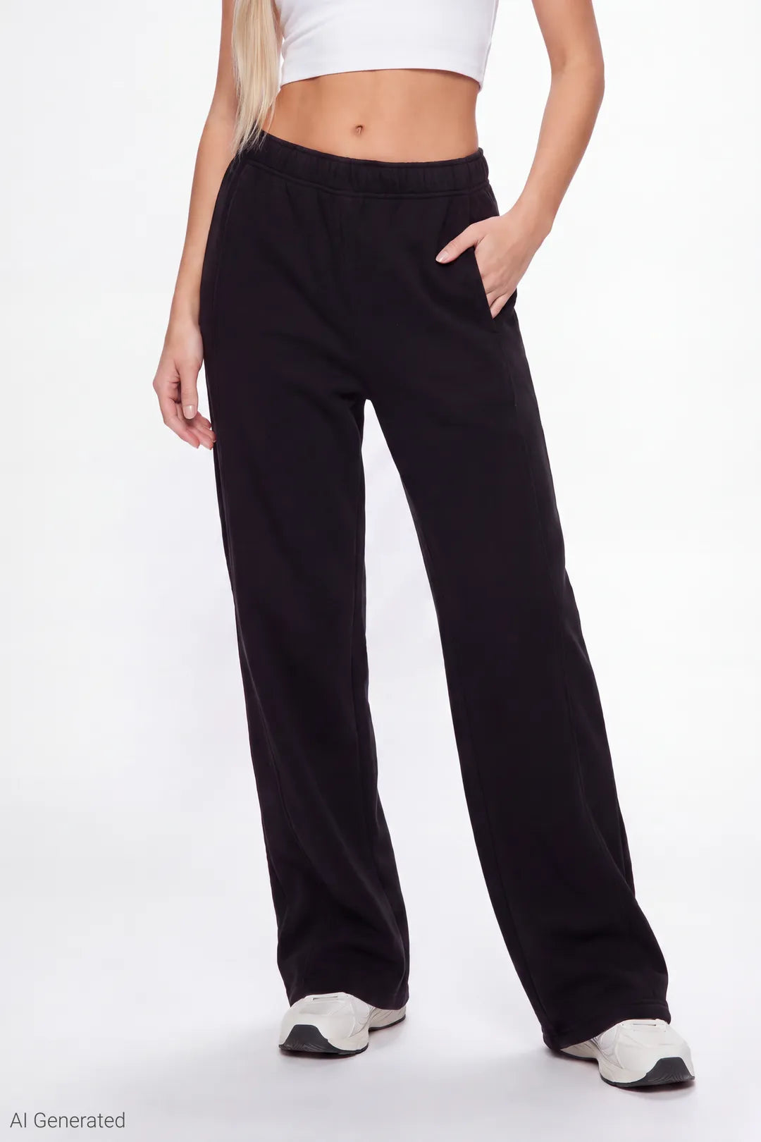 Alt View 8. Fleece Baggy Sweatpant - Taupe