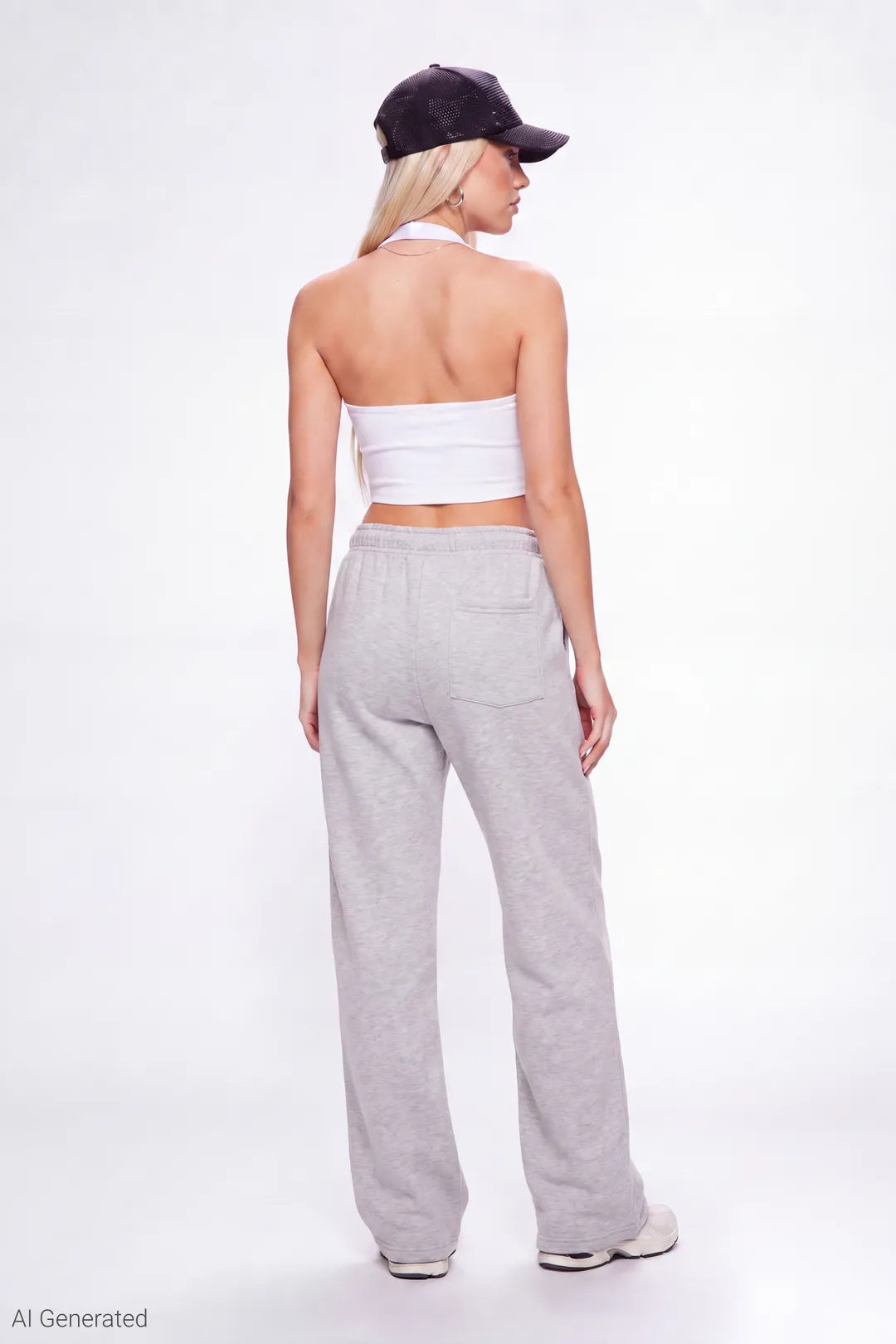 Alt View 12. Fleece Baggy Sweatpant - Taupe