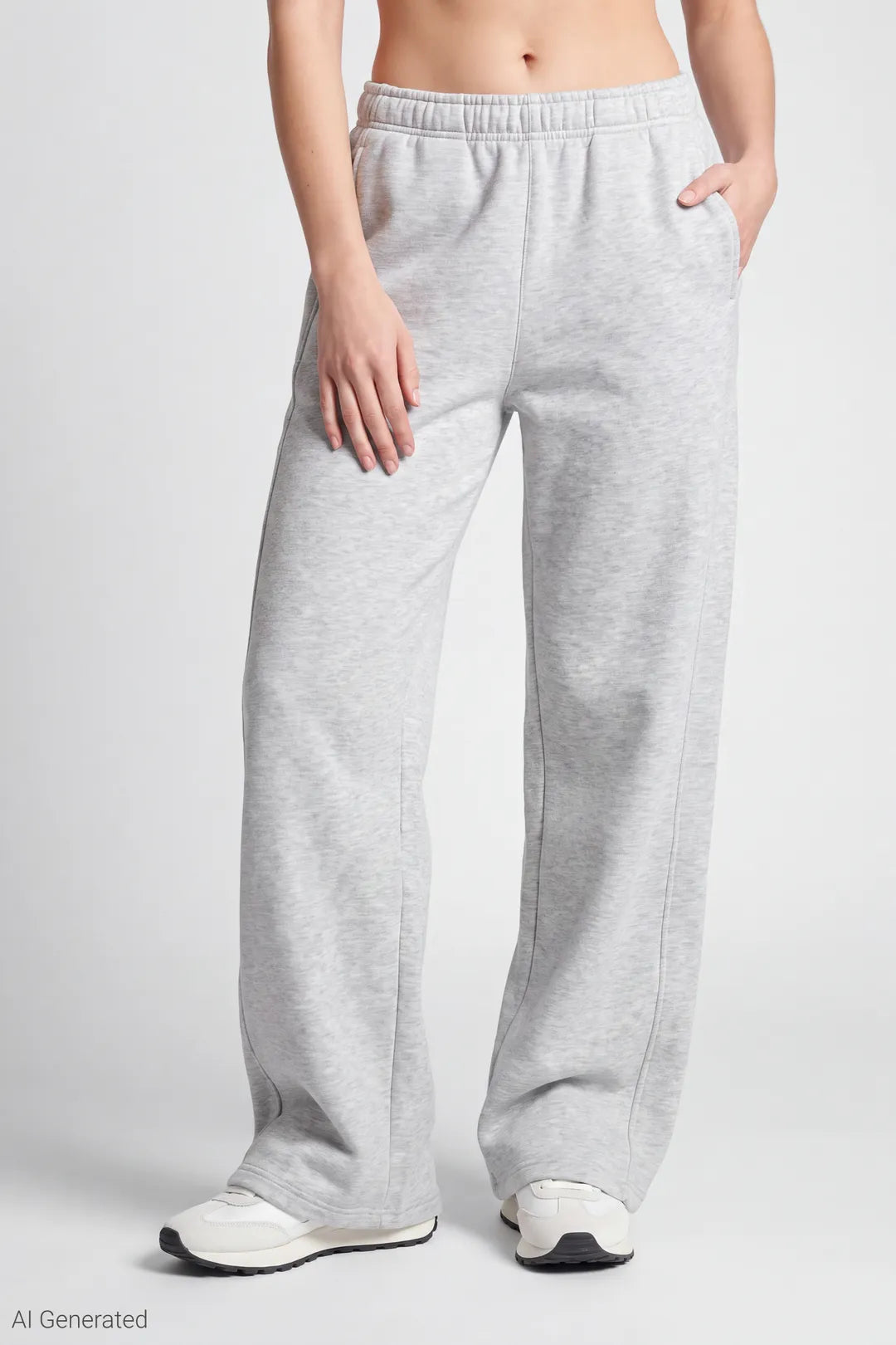 Alt View 13. Fleece Baggy Sweatpant - Taupe