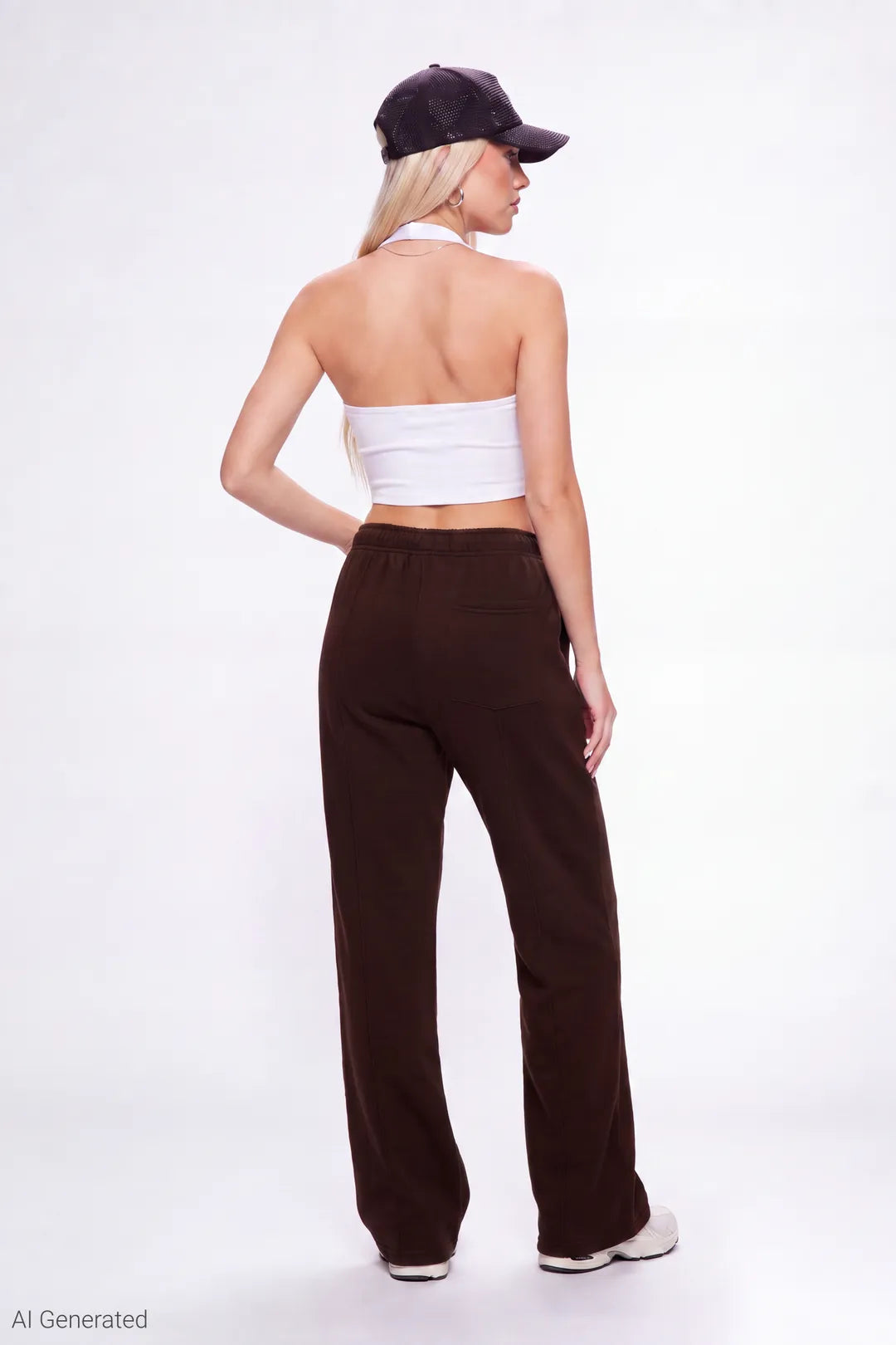 Alt View 15. Fleece Baggy Sweatpant - Taupe