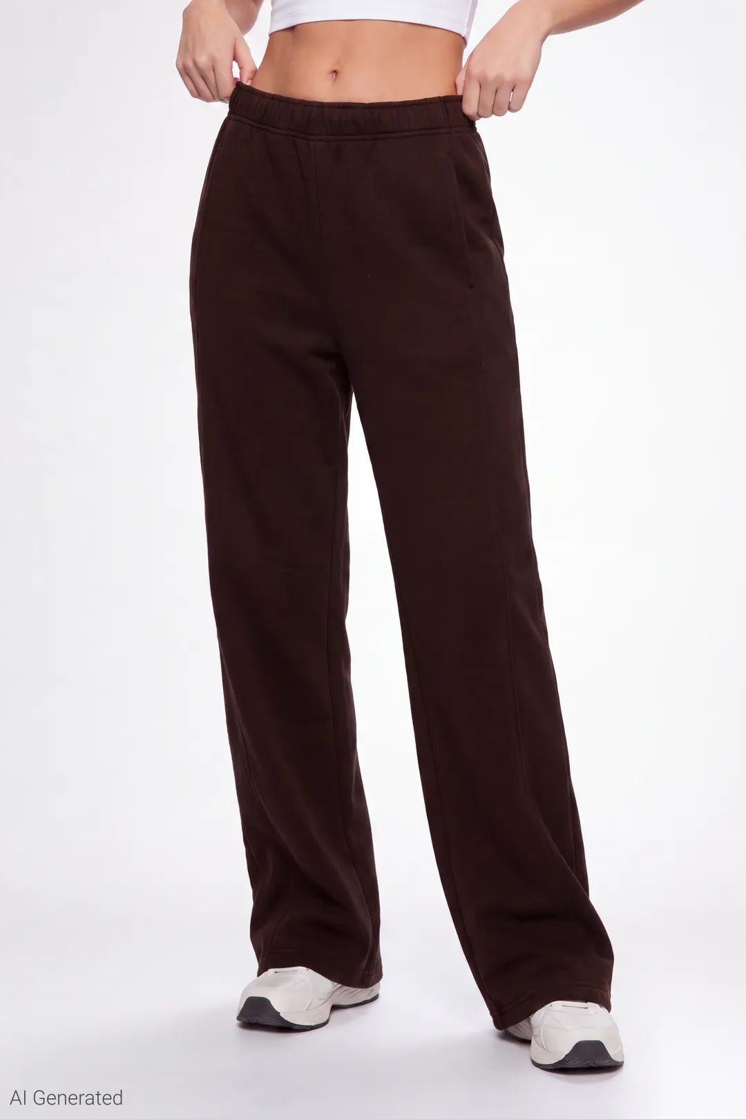 Alt View 16. Fleece Baggy Sweatpant - Taupe