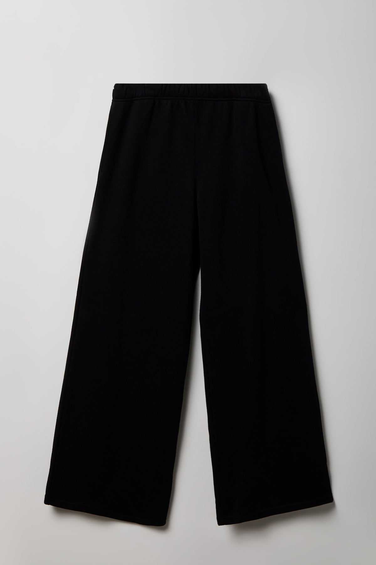 Fleece Ultra Wide Leg Sweatpant - Black
